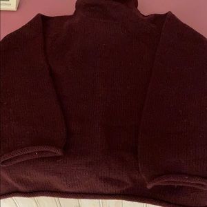 Maroon wool sweater